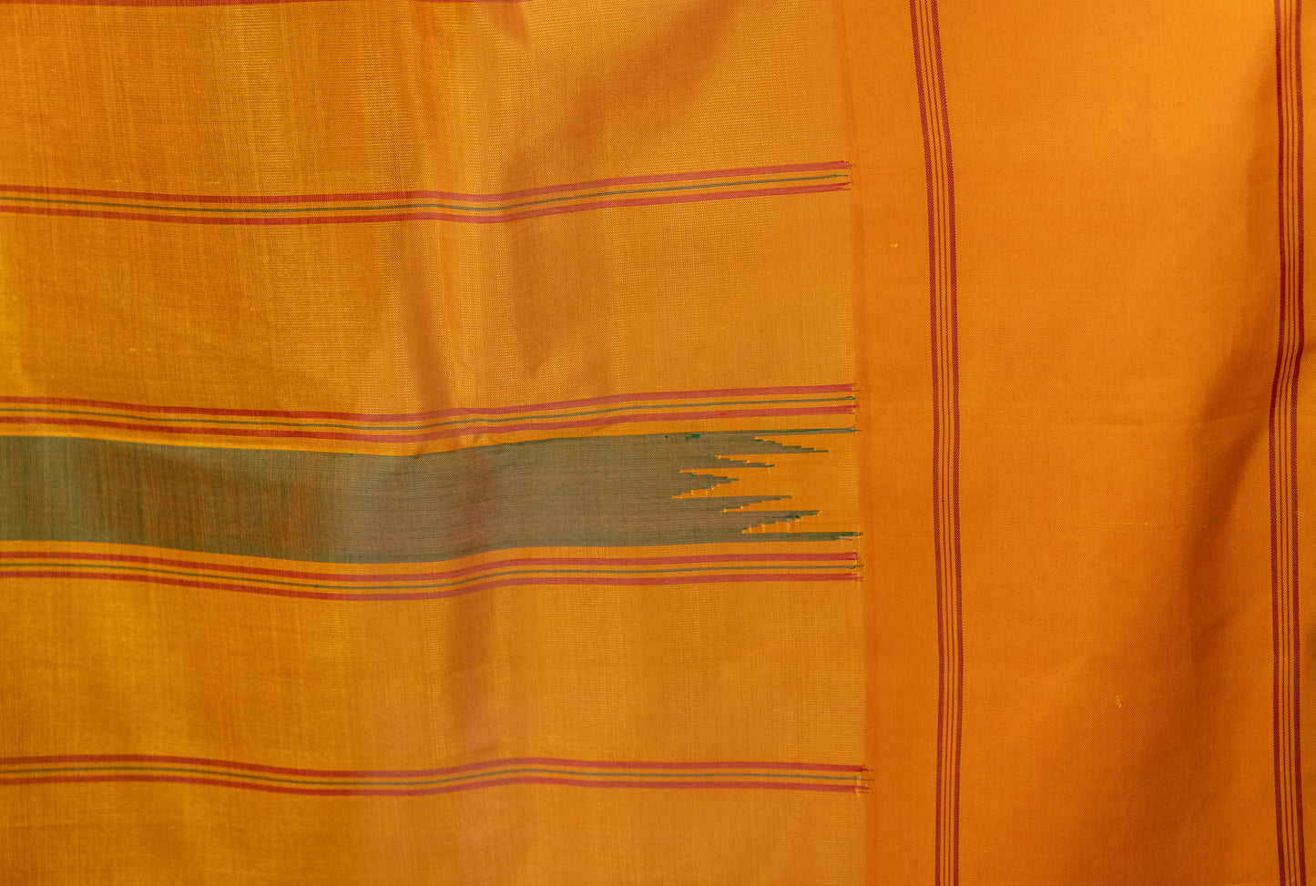Kanchi cotton with silk borders and pallu