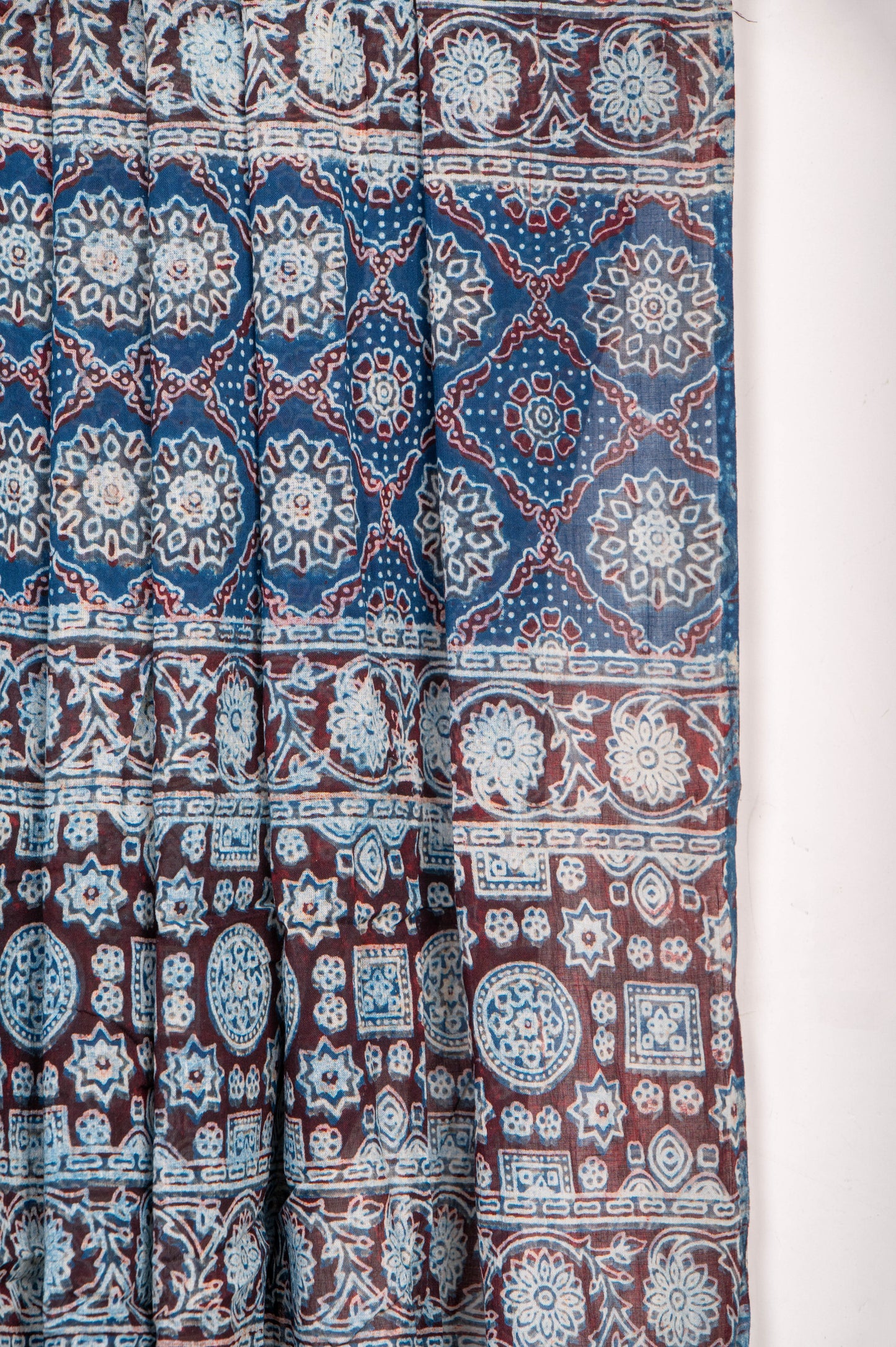 Indigo Madder Mul Cotton Ajrakh
