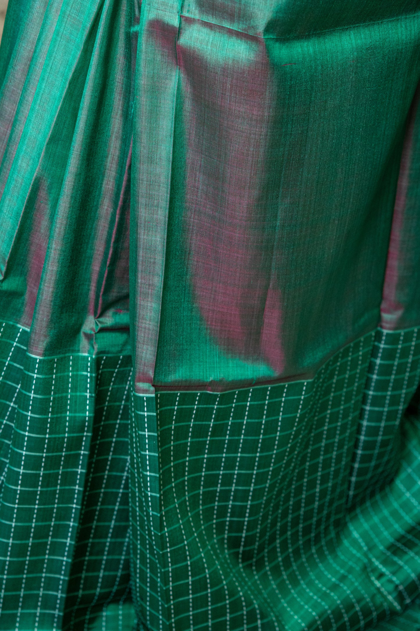 Shot Green Bishnupuri Katan