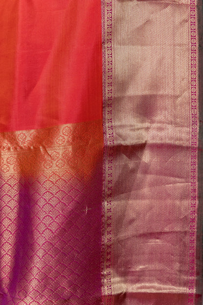 Shot Gajri Salem silk with zari border
