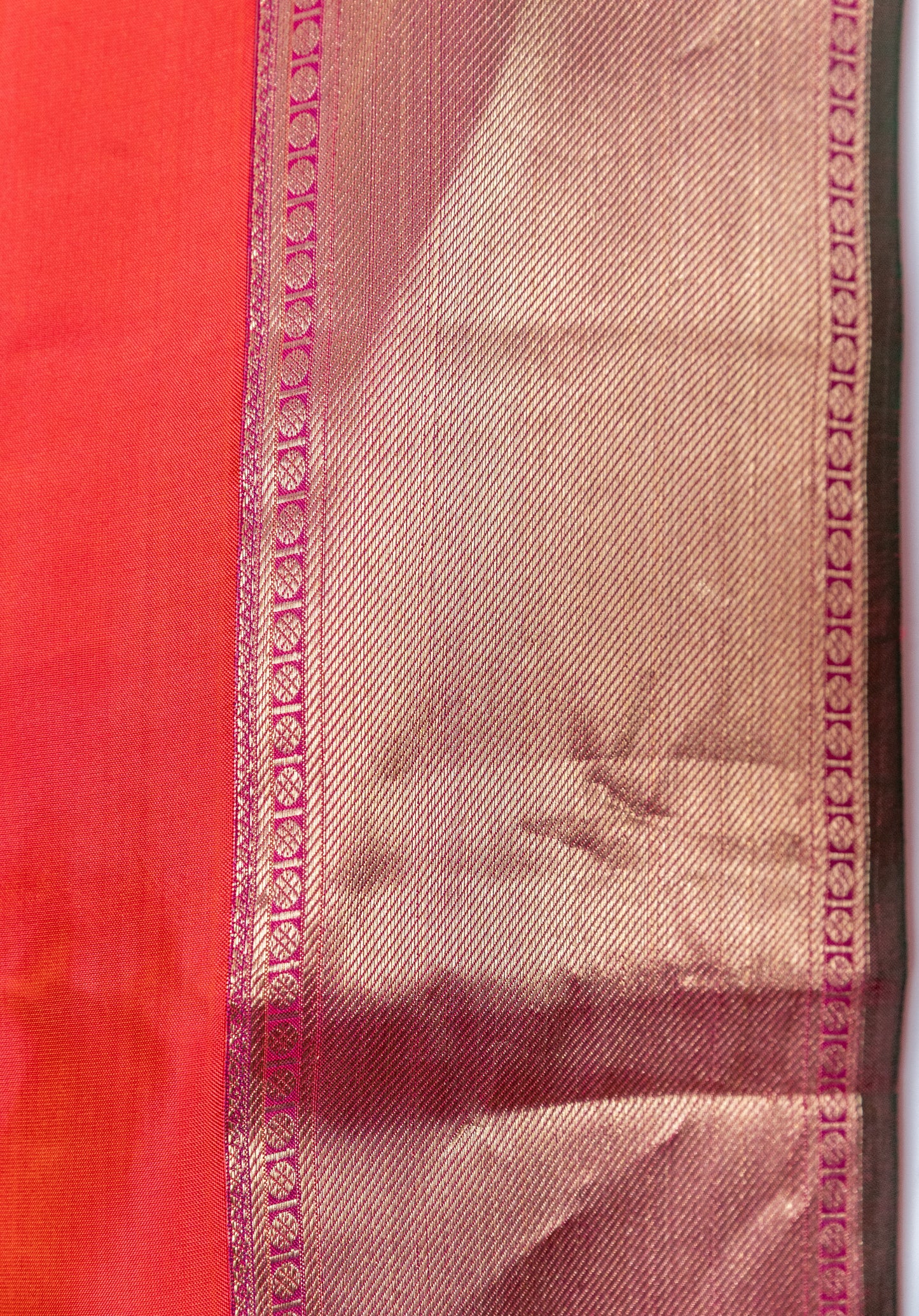 Shot Gajri Salem silk with zari border