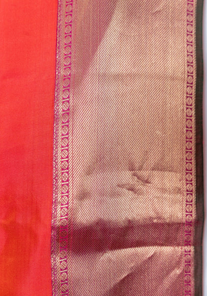 Shot Gajri Salem silk with zari border