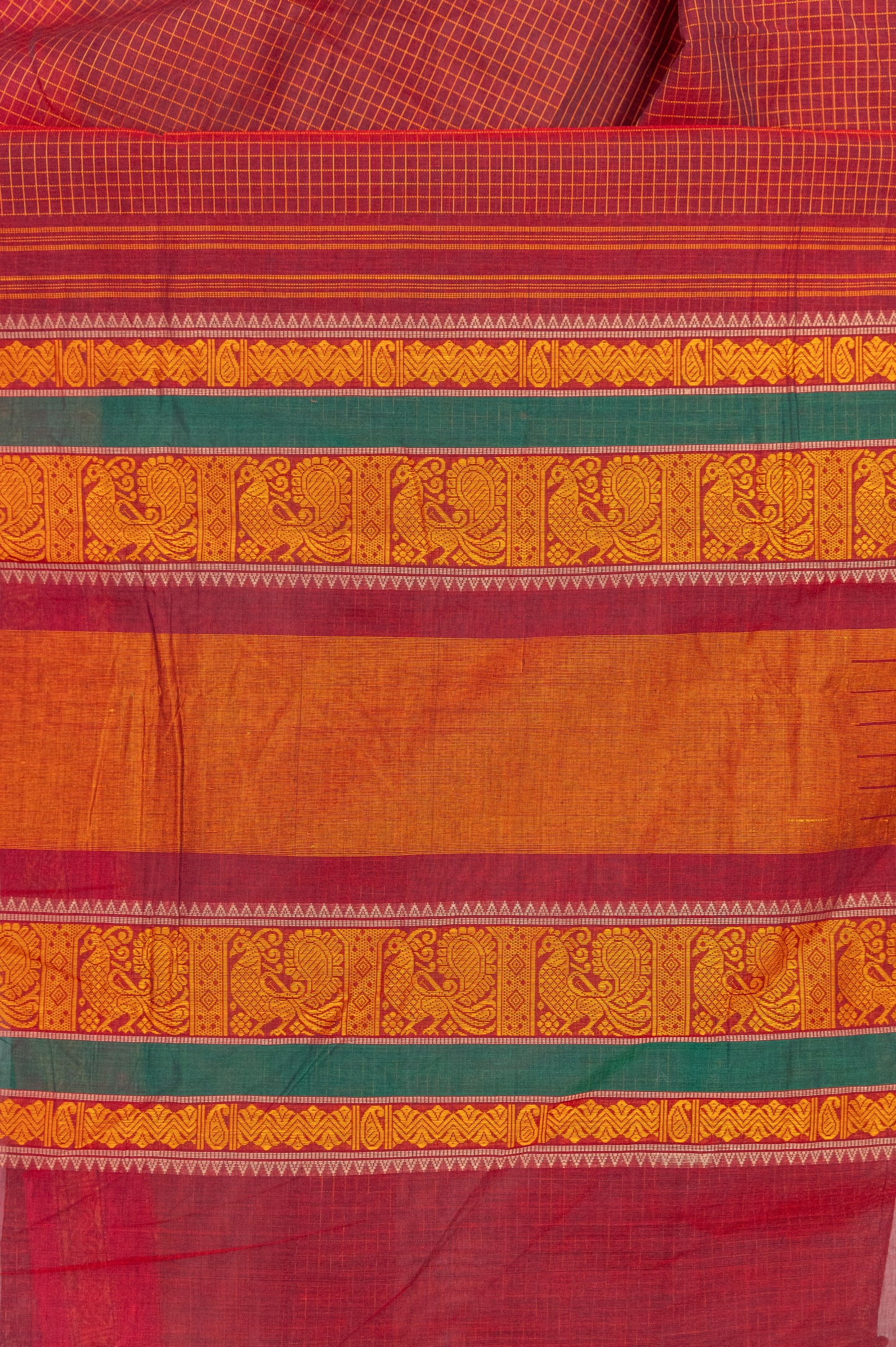 Maroon GJ Kanchi cotton