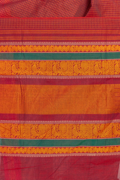Maroon GJ Kanchi cotton