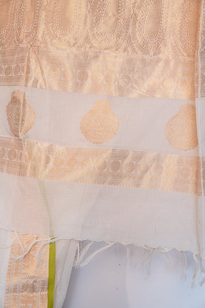 Kora Kanchi cotton with zari