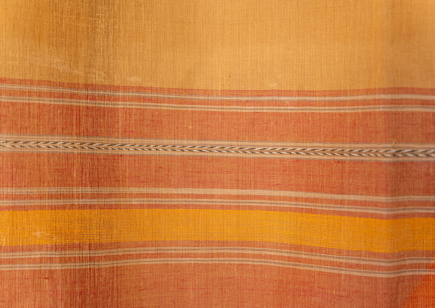 Dhonekhali Sari with Haldi Kumkum border
