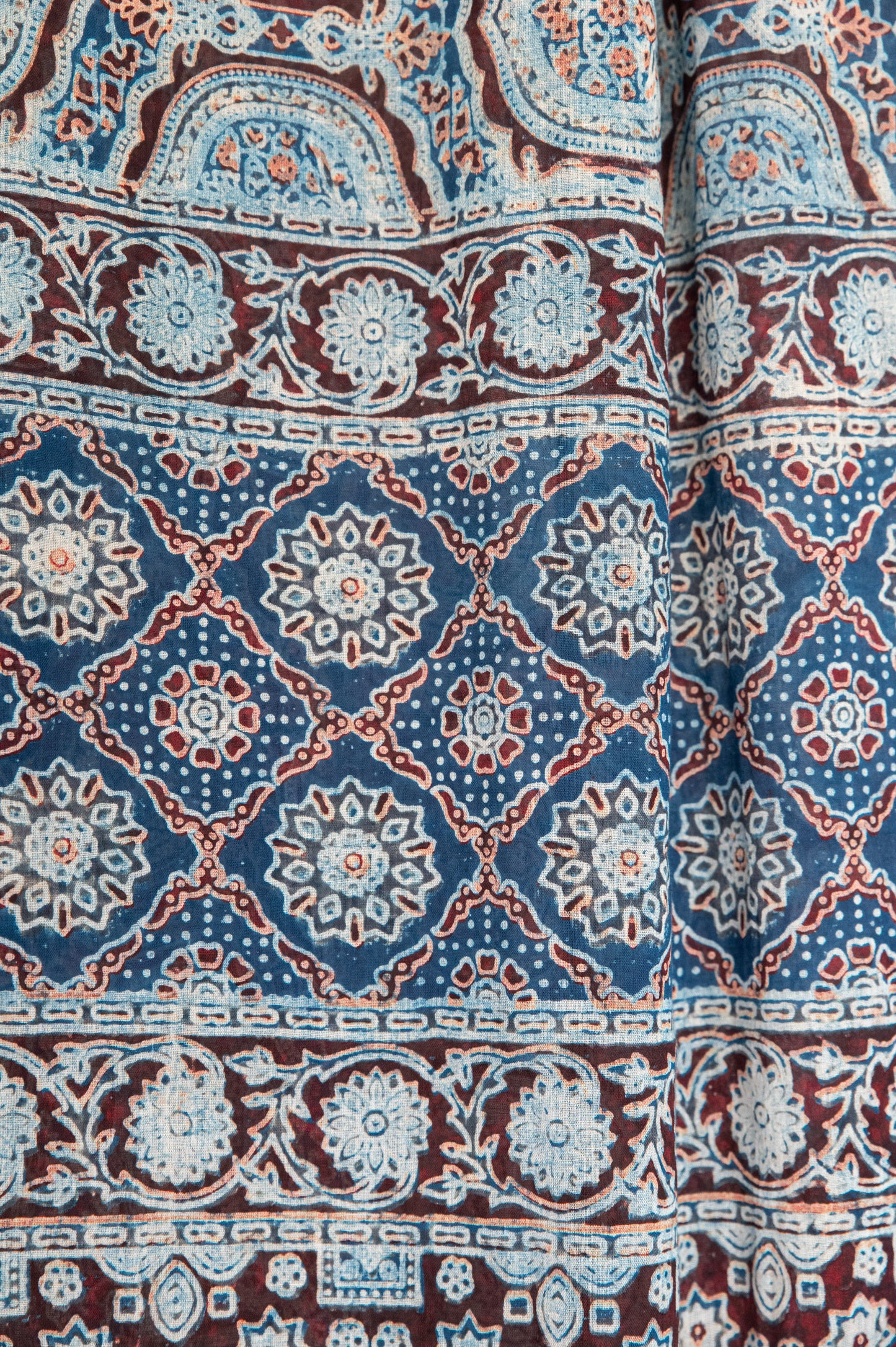 Indigo Madder Mul Cotton Ajrakh