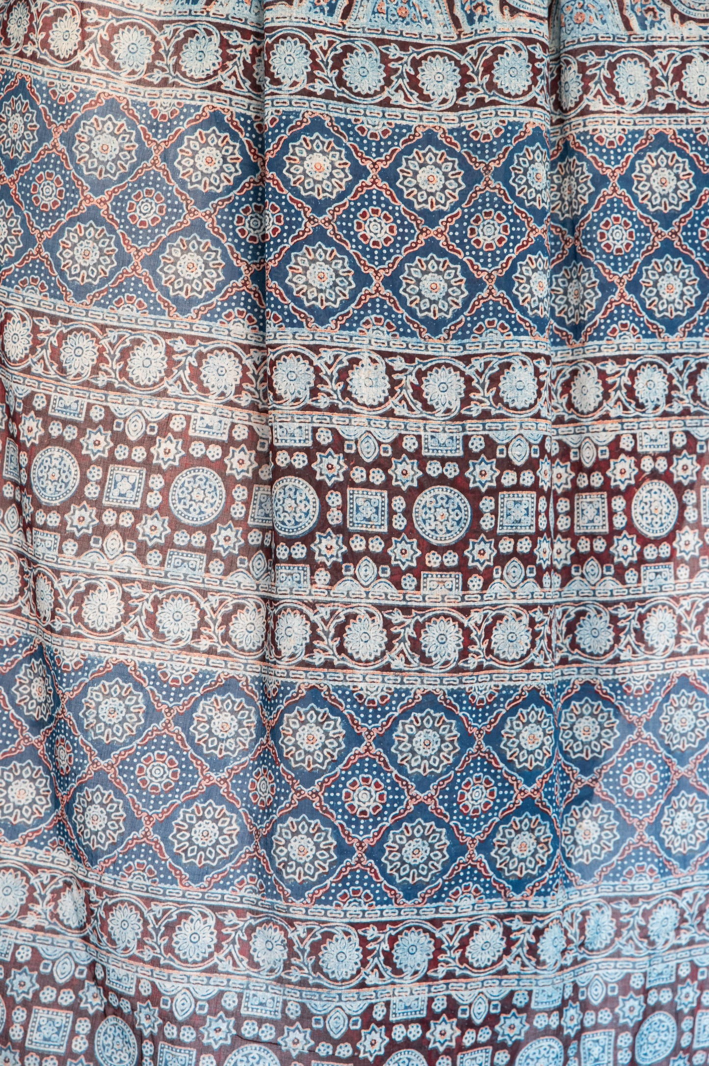 Indigo Madder Mul Cotton Ajrakh