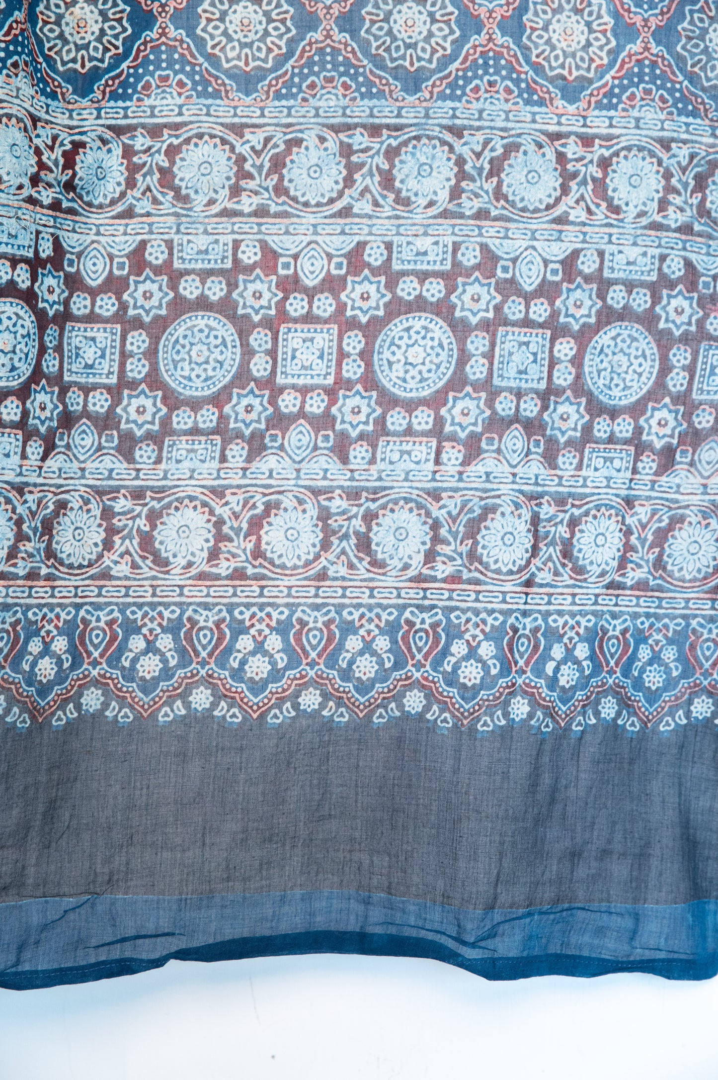 Indigo Madder Mul Cotton Ajrakh