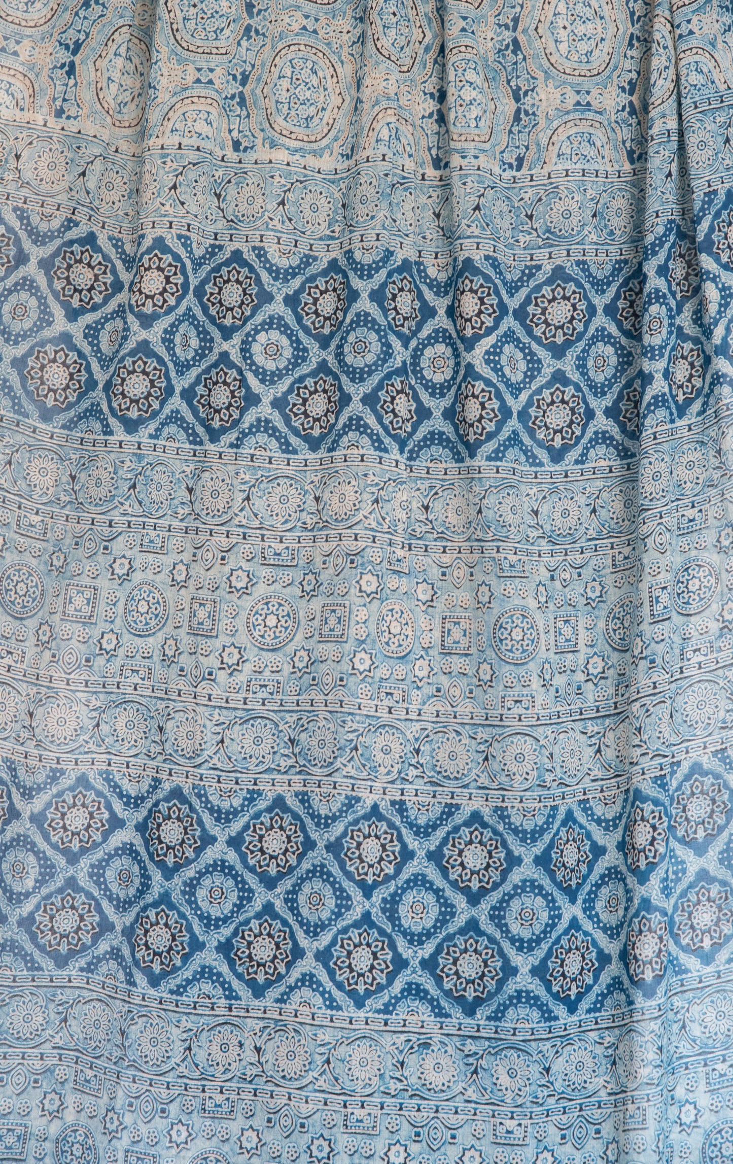 Indigo Mul Cotton Ajrakh
