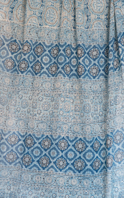 Indigo Mul Cotton Ajrakh