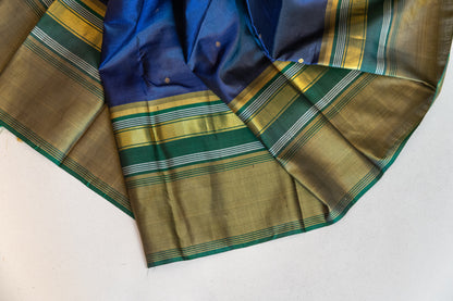 Revival Inky Blue Kanjivaram