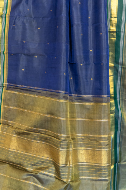 Revival Inky Blue Kanjivaram