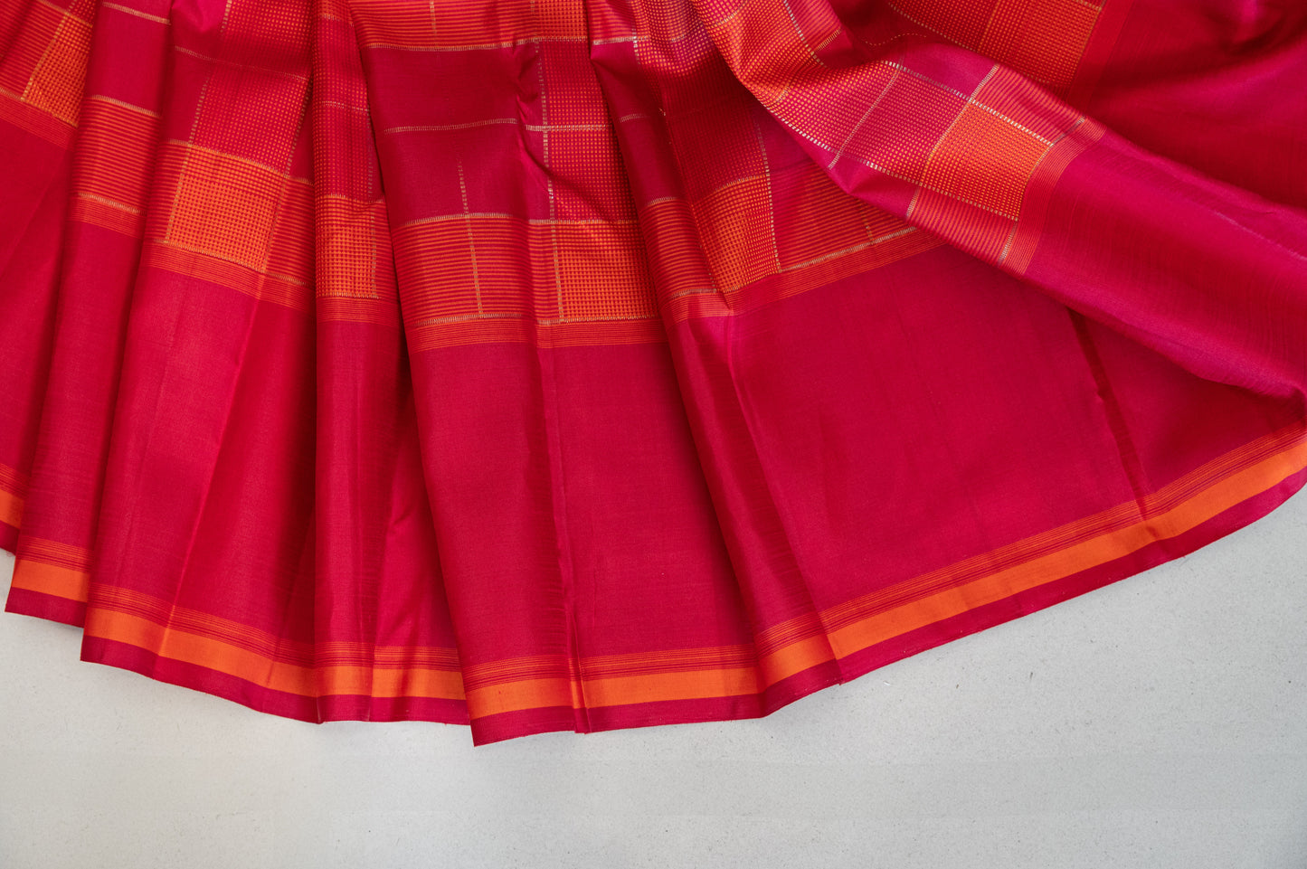 Revival Arakku and Aaranju real zari Korvai Kanjivaram