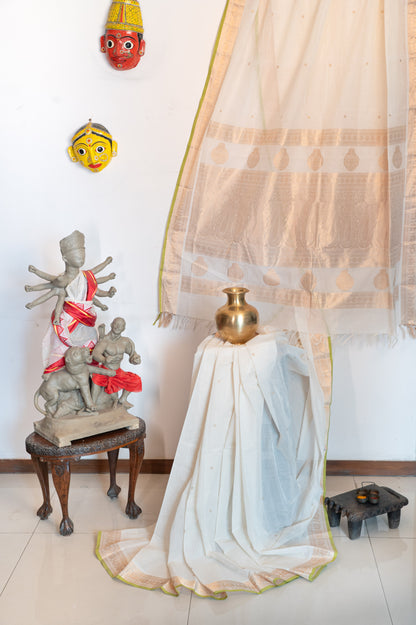 Kora Kanchi cotton with zari