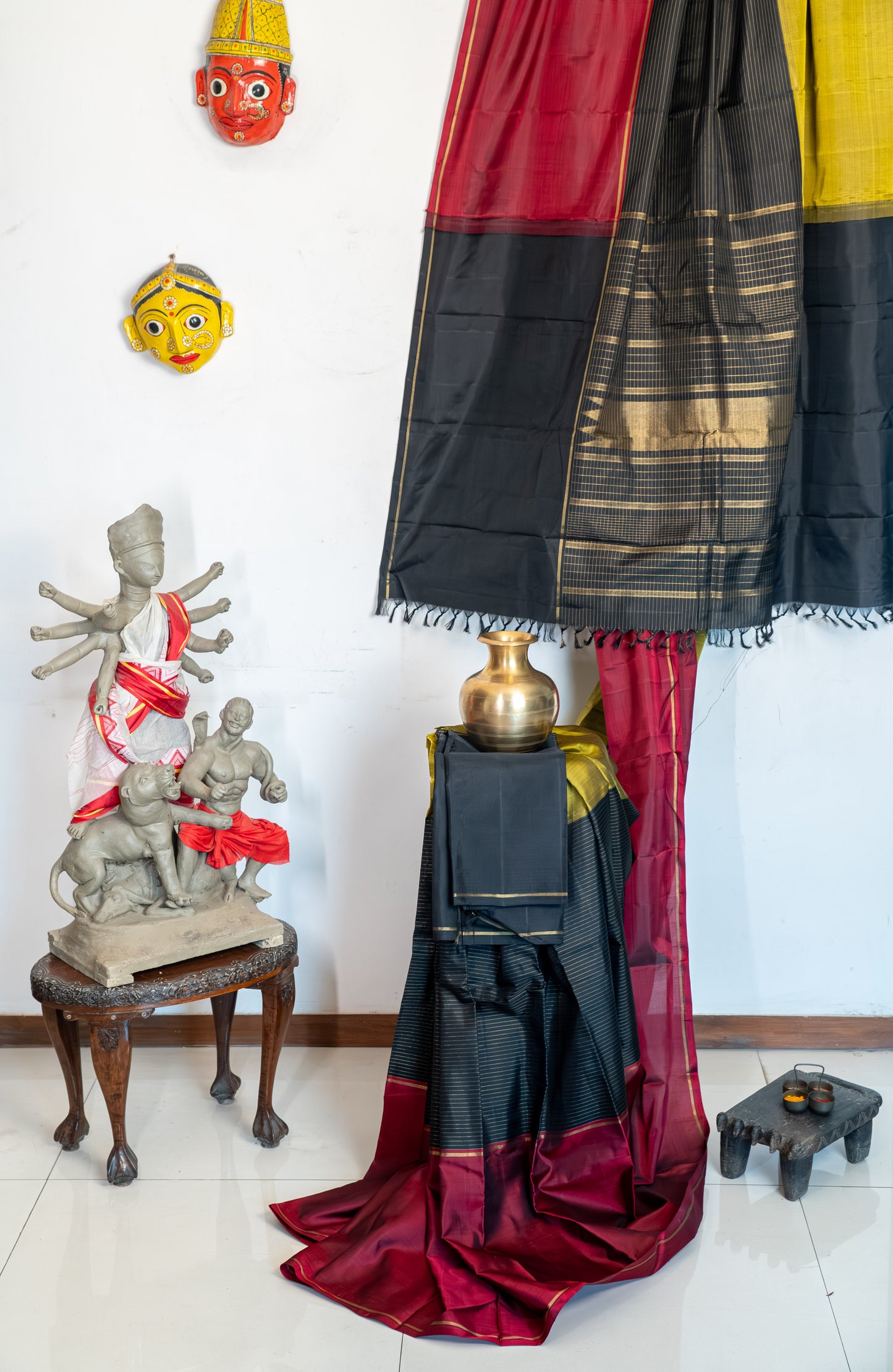 Real zari Mubaggam Kanjivaram