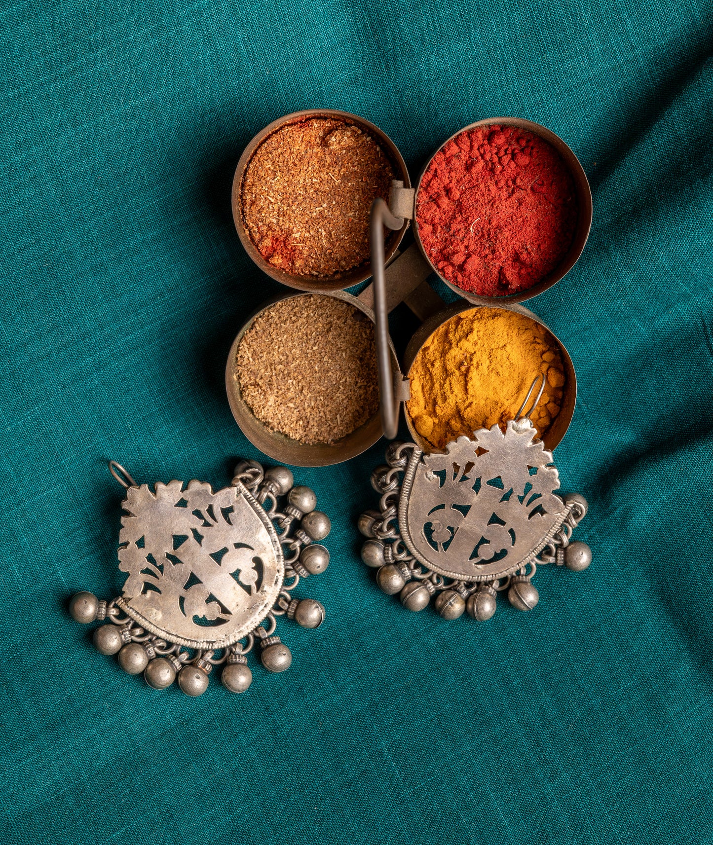 Vintage Silver Patti Chilai earrings