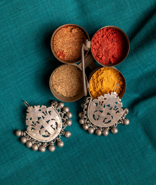 Vintage Silver Patti Chilai earrings