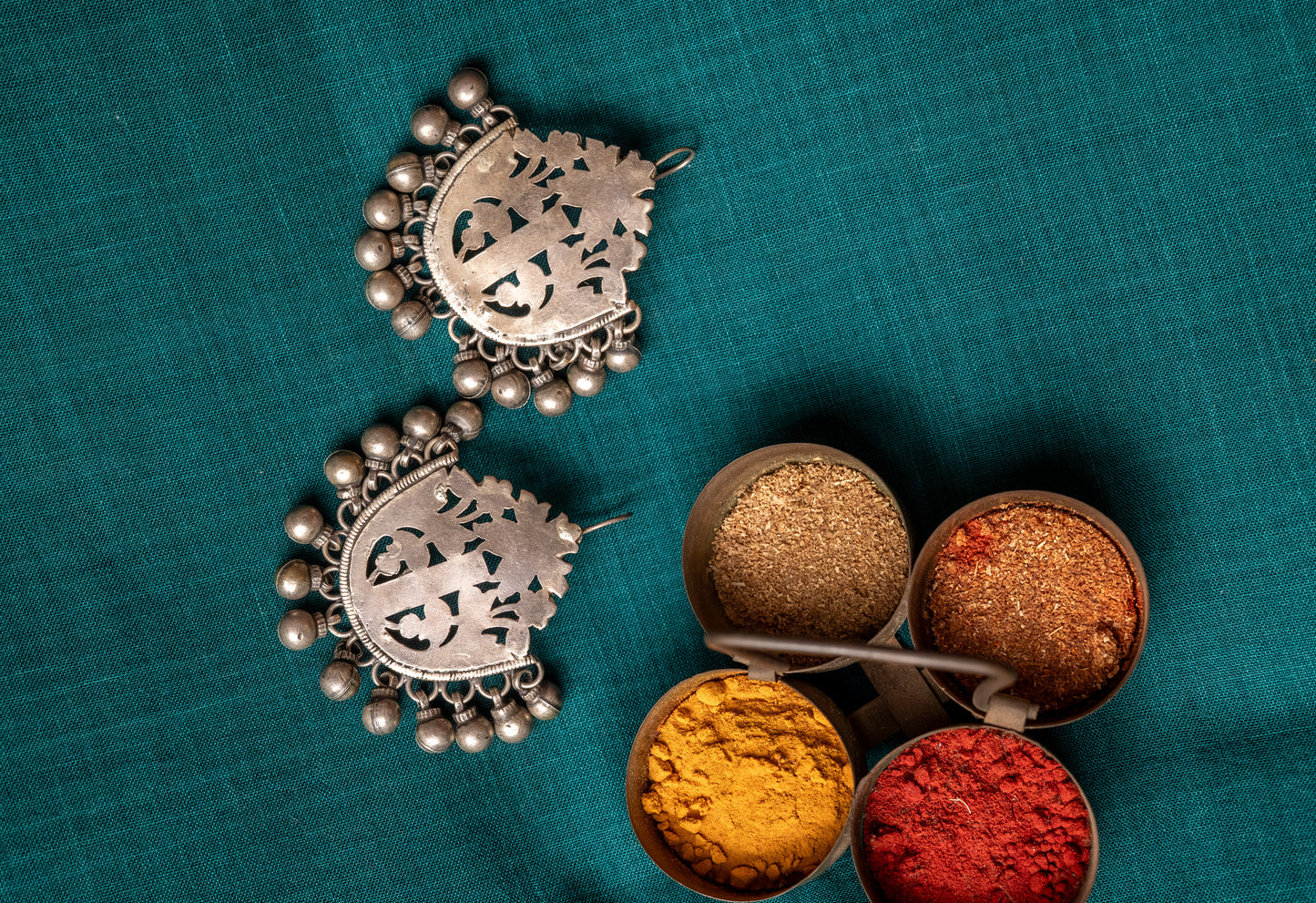 Vintage Silver Patti Chilai earrings