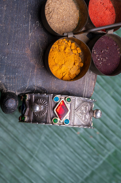 Vintage Silver Kundan Kadaa