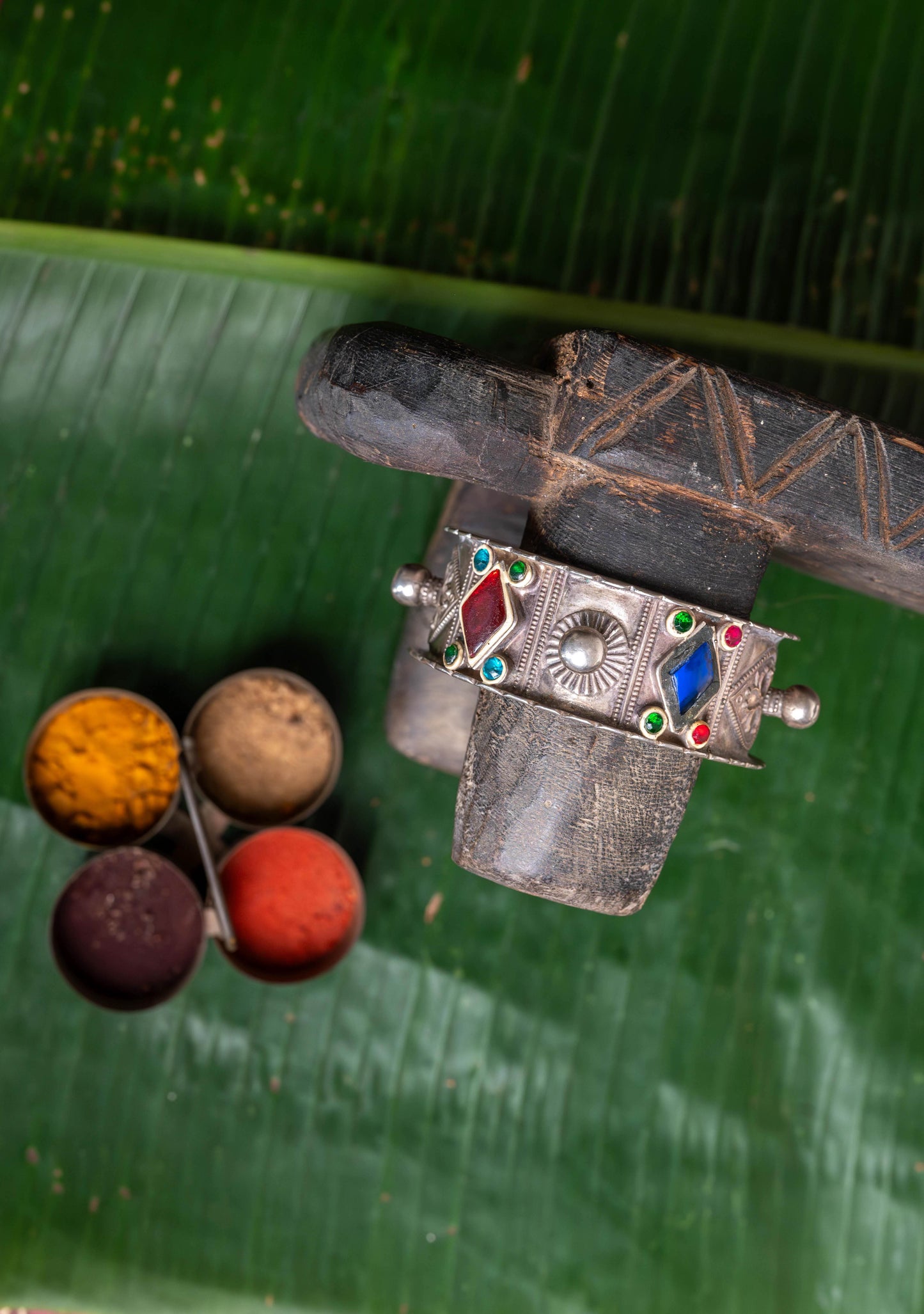 Vintage Silver Kundan Kadaa