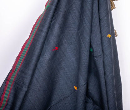 Vintage Mishing Eri Cotton Shawl