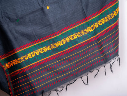 Vintage Mishing Eri Cotton Shawl