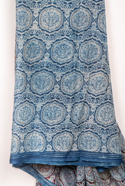 Indigo Mul Cotton Ajrakh