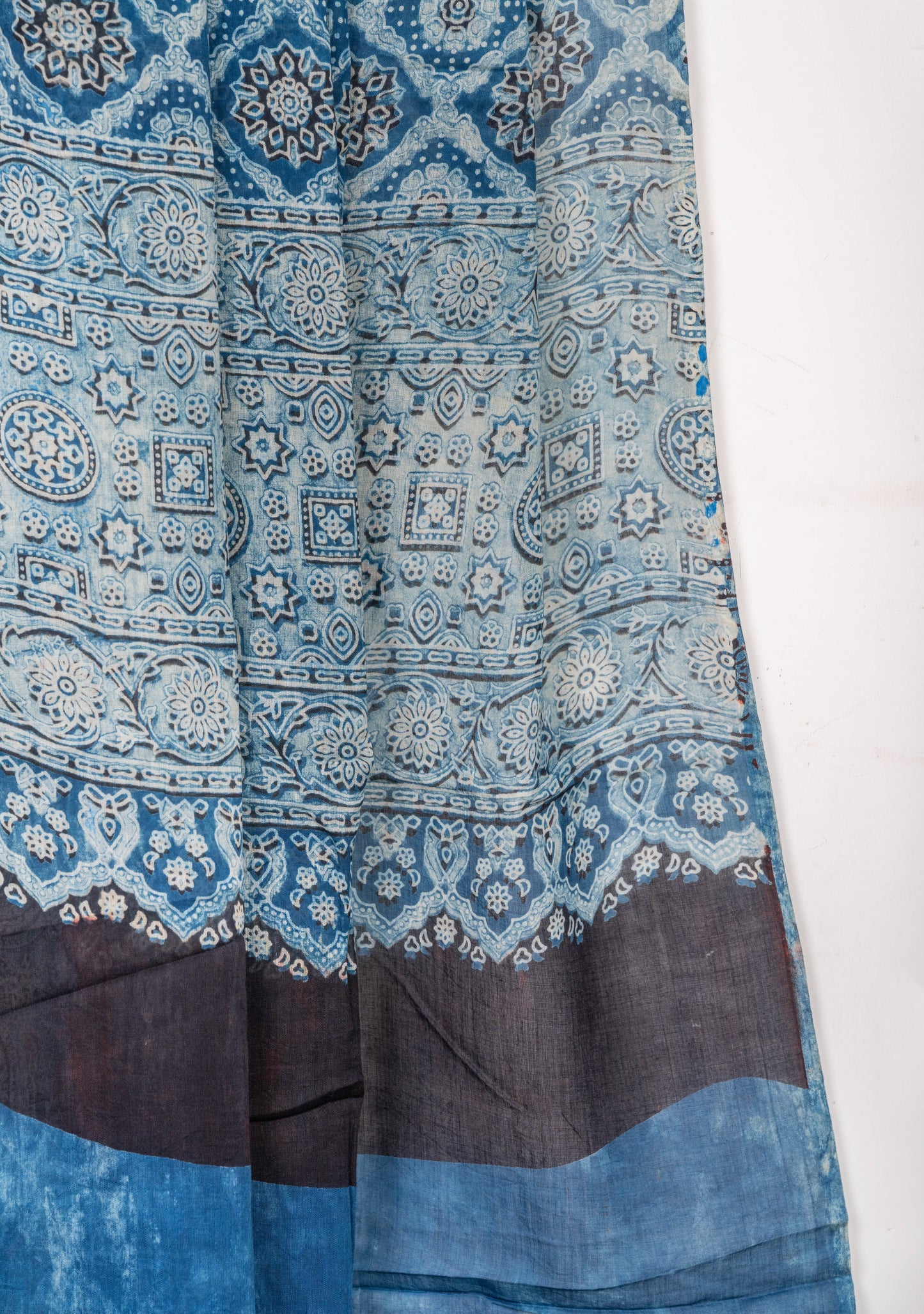 Indigo Mul Cotton Ajrakh