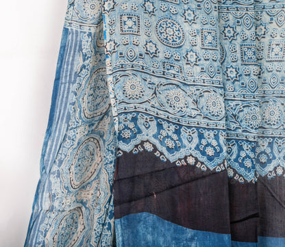Indigo Mul Cotton Ajrakh