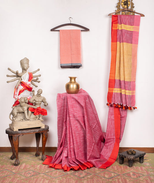 Bengal Khadi Cotton with Jharna weave