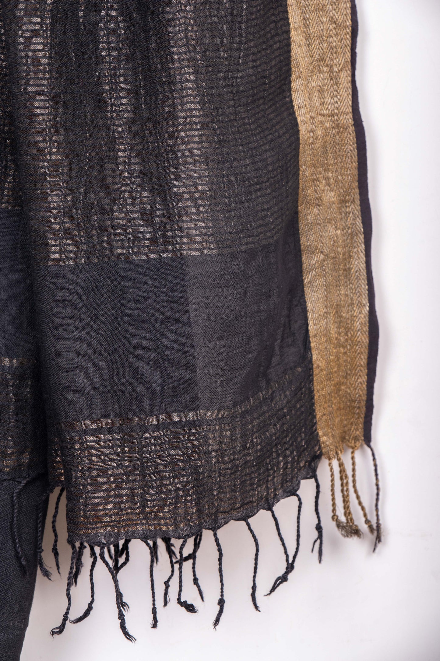 Vintage Linen Cotton with Moonga Tussar border