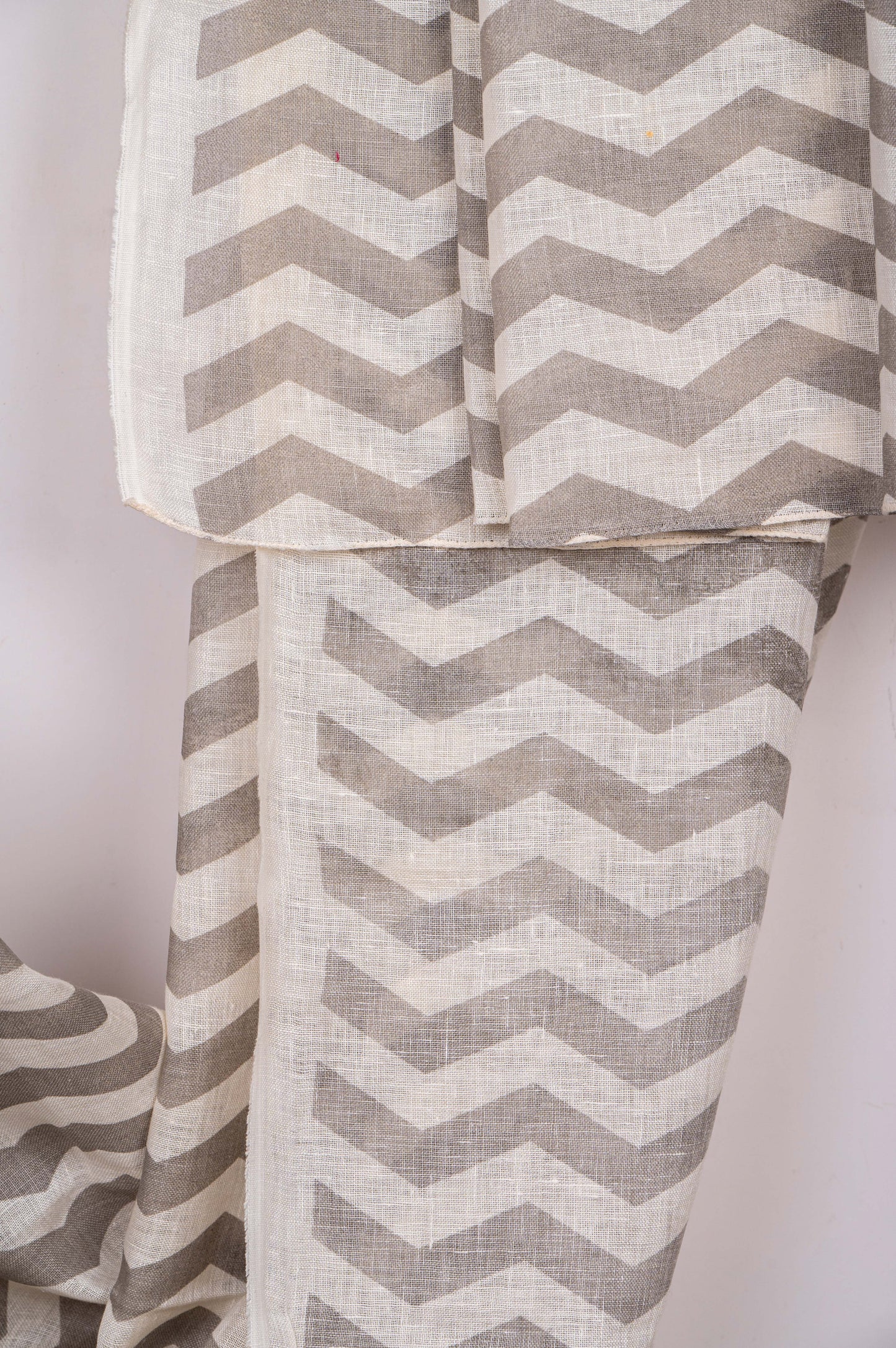 Vintage Linen Cotton with chevrons
