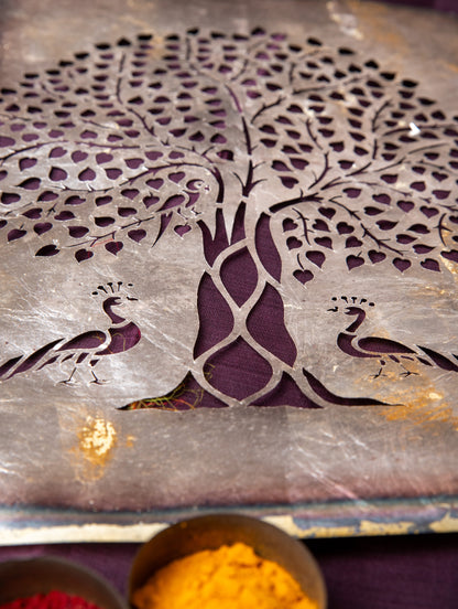 Real silver foil Sanjhi