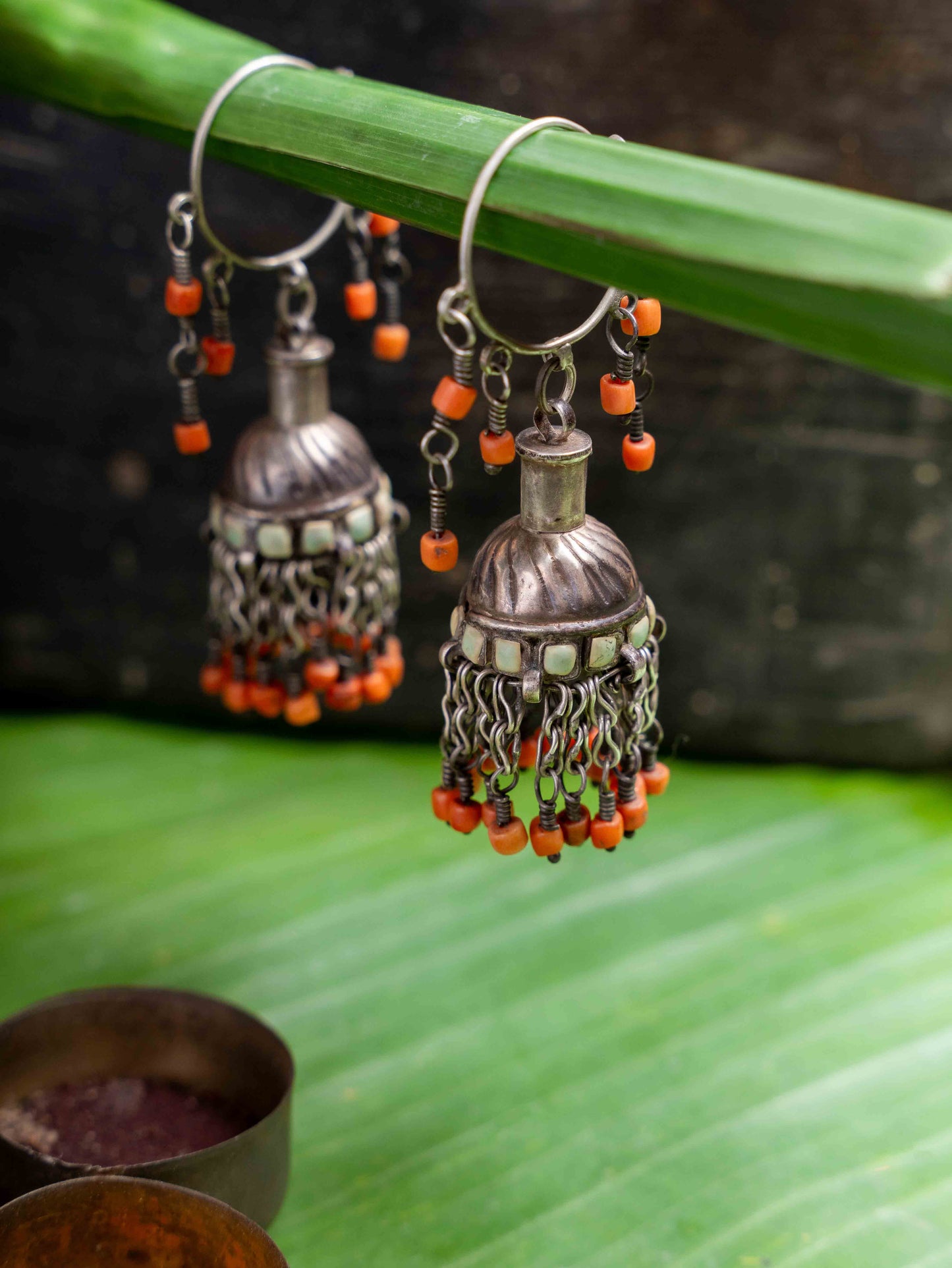 Vintage Tibetan Jhumkas