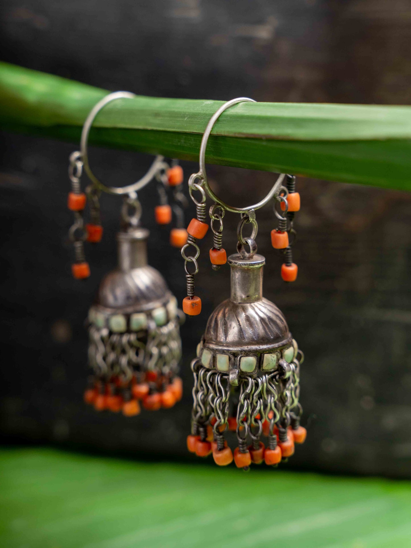 Vintage Tibetan Jhumkas