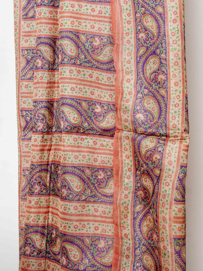 Vintage handblocked Bengal Tussar