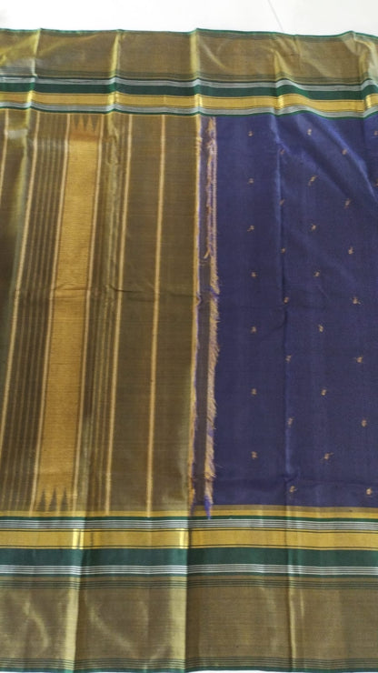 Revival Inky Blue Kanjivaram